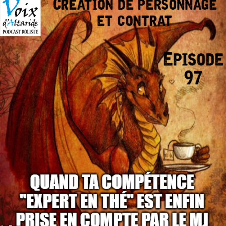 un dragon buveur de thé